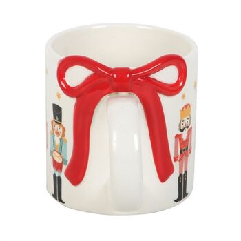 Nutcracker Print Mug With Bow, 3 of 3