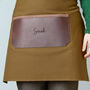 Personalised Canvas And Leather Kitchen Apron, thumbnail 6 of 11