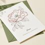 Personalised Birth Flower Birthday Card Stitch Kit, thumbnail 1 of 6