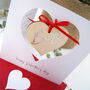 Valentine's Card Personalised Monogram And Message, thumbnail 3 of 7