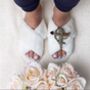 Classic Laines Slippers With Valentines Cupid Brooch, thumbnail 1 of 7