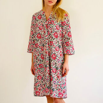Kaftan Florence Nightdress In Country Vicarage Print, 2 of 7