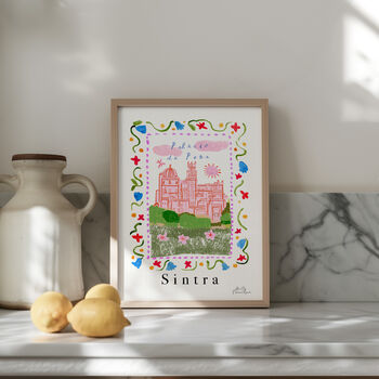 Pena Palace Sintra Art Print, Portuguese Scene, 6 of 7