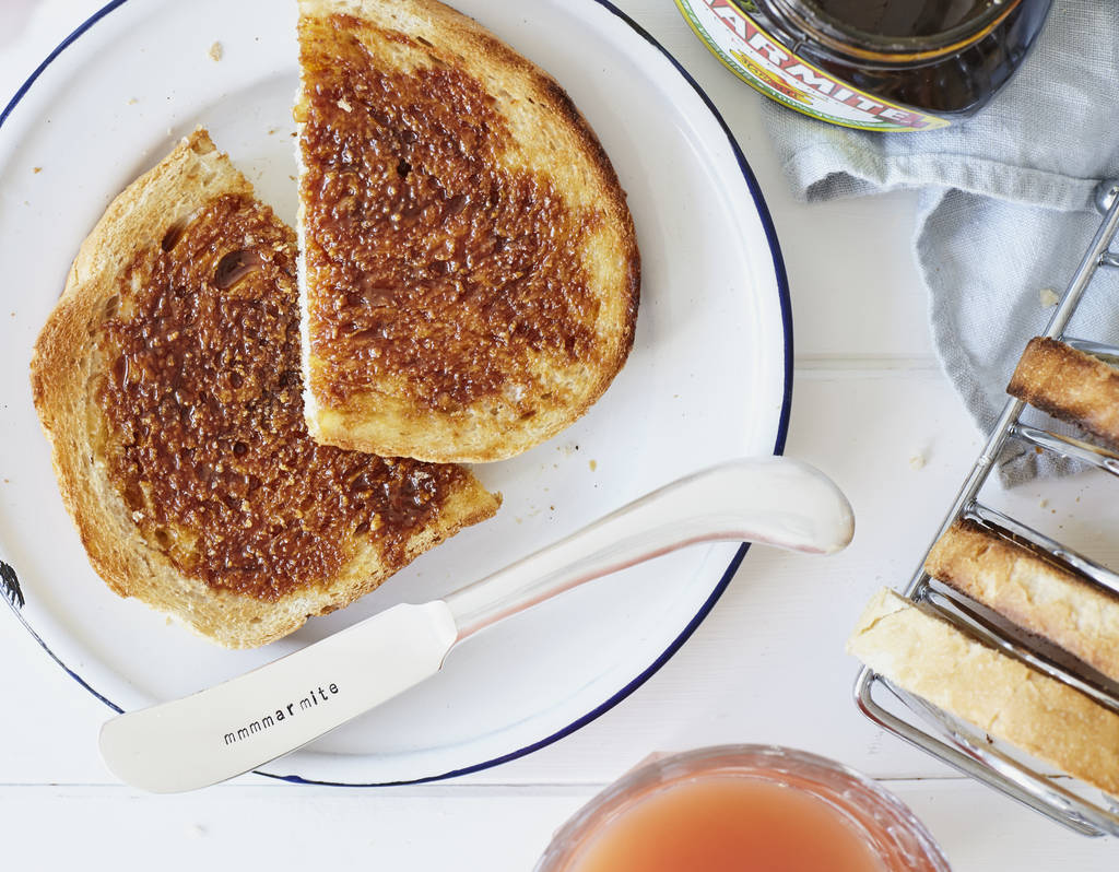 personalised silver plated peanut butter knife by the cutlery