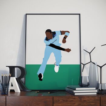 Jofra Archer England Cricket Poster, 3 of 4