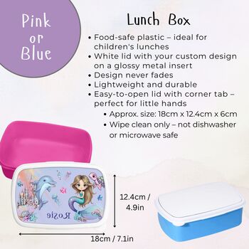 Personalised Music Girl Lunch Box Custom Design, 10 of 10