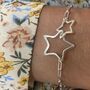 Interlocking Stars Personalised Bracelet, thumbnail 1 of 3
