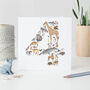 Age Number Birthday Card With Animals, thumbnail 4 of 10