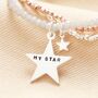 Personalised Mixed Metal Star Charm Multi Layer Beaded Bracelet, thumbnail 1 of 2