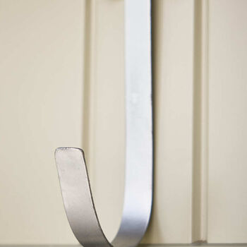 Silver Over Door Christmas Wreath Hanger, 5 of 5