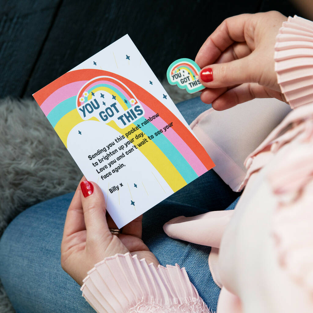 You Got This Positivity Rainbow Token And Message Card By Strive Creatives