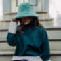 Green Colour Block Jumper, thumbnail 3 of 6