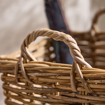 Rattan Umbrella Stand With Handles, 3 of 5