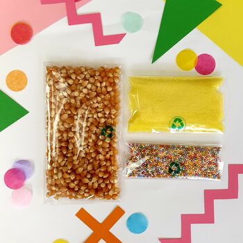 Make Your Own Birthday Cake Flavour Popcorn At Home Kit, 4 of 5