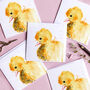Inky Duckling Blank Greeting Card, thumbnail 2 of 4