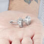 Personalised Secret Message Solid Circle Disc Cufflinks, thumbnail 5 of 11