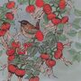 'Wren And Beech Rose' Print, thumbnail 3 of 3