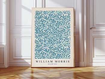 William Morris Set Of Two Blue Art Prints, 2 of 3