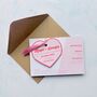 Retro Heart Wedding Invitation, thumbnail 4 of 11