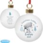 Personalised First Christmas Tiny Tatty Teddy Bauble, thumbnail 4 of 5