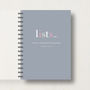 Personalised 'Lists' Journal Or Notebook, thumbnail 7 of 10