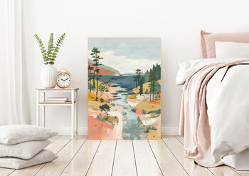 Coastal Landscape Art Print, 4 of 4