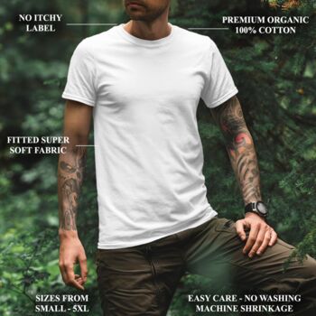 Feral, Old And Loud Bear T Shirt – Organic Cotton Guitar Gift For Dad, 8 of 9