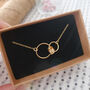 Gold Filled Interlocking Circle Family Connection Necklace, thumbnail 4 of 9