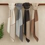 Soft Knit Two Tone Wool Blend Scarf, thumbnail 1 of 7