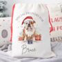 Personalised Bulldog Santa Sack, thumbnail 1 of 2
