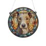 Whippet Stained Glass Effect Suncatcher, thumbnail 2 of 6