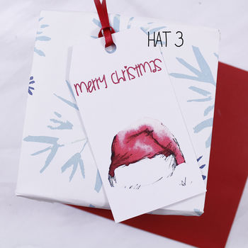 Santa Hat Christmas Gift Tag, 5 of 6