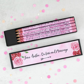 Jane Austen On Love Pencil Set, 5 of 6