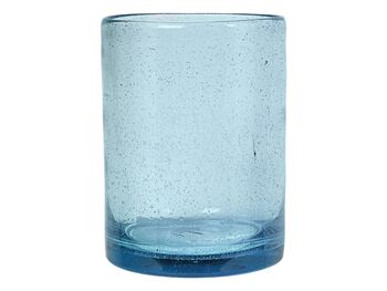 Large Blue Cozy Cora Glass Vase, 2 of 2