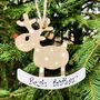 Personalised Brother Decoration Reindeer Christmas Tree, thumbnail 1 of 2