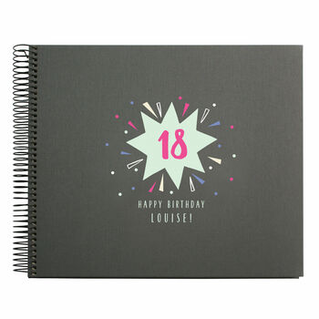 Personalised 18th Birthday Spiral Bound Book, 5 of 10