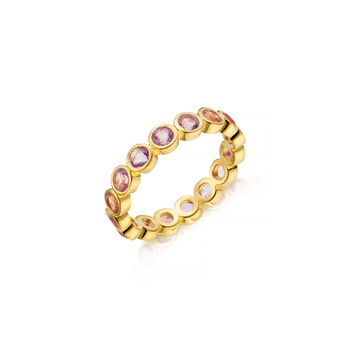 Lavender Amethyst Gemstone Eternity Ring, 2 of 4