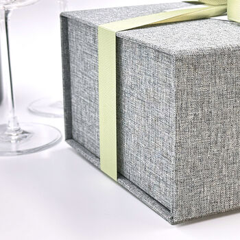 Elegant Keepsake Linen Gift Box With Personalised Card, 8 of 12