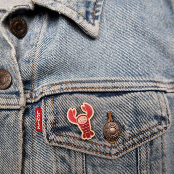 Red Lobster Pin Badge, 3 of 5