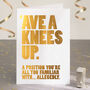 Funny Birthday Or Congratulations Card In Gold Foil, thumbnail 1 of 3