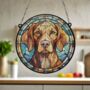 Vizsla Stained Glass Effect Suncatcher, thumbnail 4 of 6