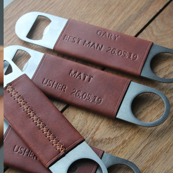Personalised Leather Bottle Opener, 3 of 8