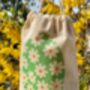 Daisy Flowers Egg Bag Filled With Chocolate Eggs, thumbnail 2 of 3