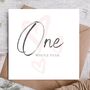 One Year Anniversary Card For Boyfriend / Girlfriend, thumbnail 1 of 3