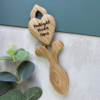 Engraved Welsh Milestone Love Spoon, 3 of 6