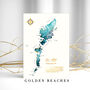 Cianalas Watercolour Map With Gold Beaches, thumbnail 1 of 6