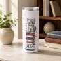 Personalised Cats And Books Insulated Hot Cold Cup Water Bottle Tumbler Style, thumbnail 6 of 7