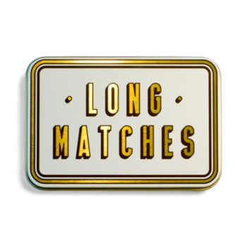 Match Tin Storage Box Candle Gold Home Accessory Matches | Green, 8 of 9