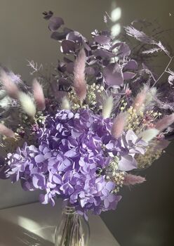 Purple Hydrangea Dried Flower Bouquet, 4 of 10