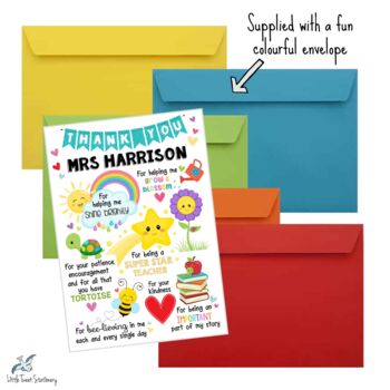 Personalised Teacher Appreciation Card, 4 of 4